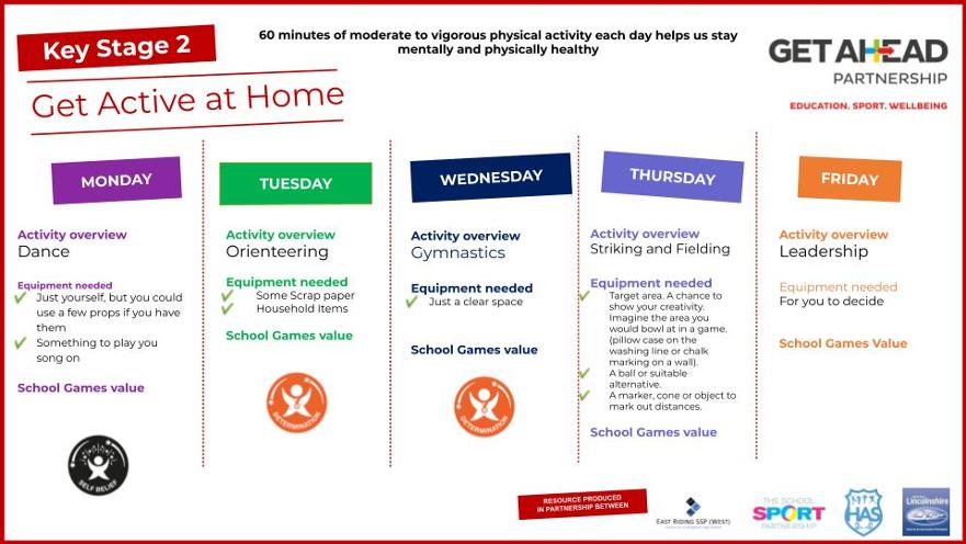KS2 Get Active at Home - Week 7