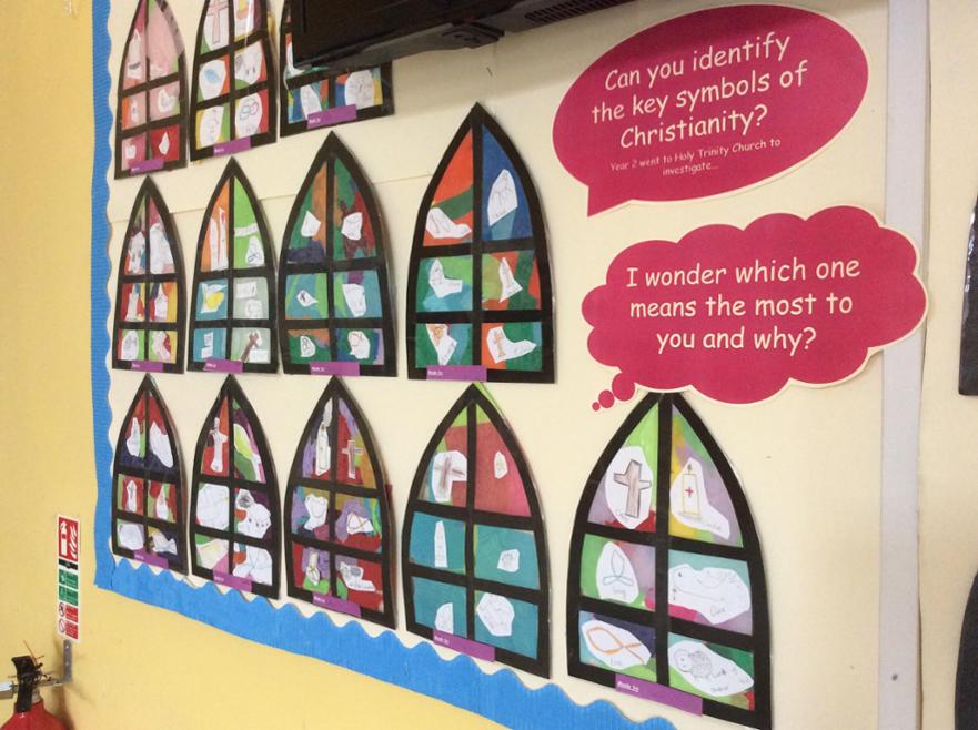 Stained glass display 